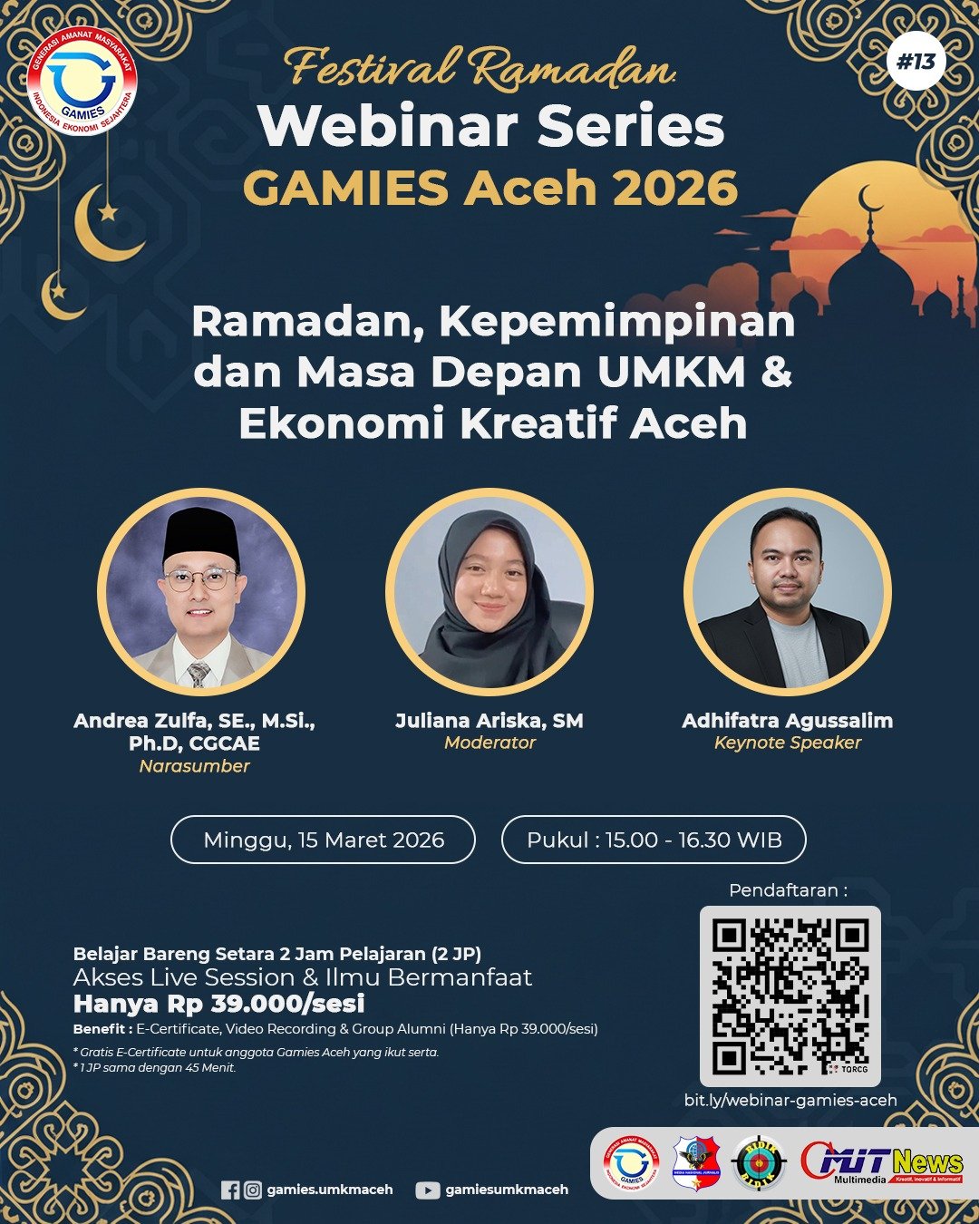 Ramadhan, Kepemimpinan dan Masa Depan UMKM & Ekonomi Kreatif Aceh
