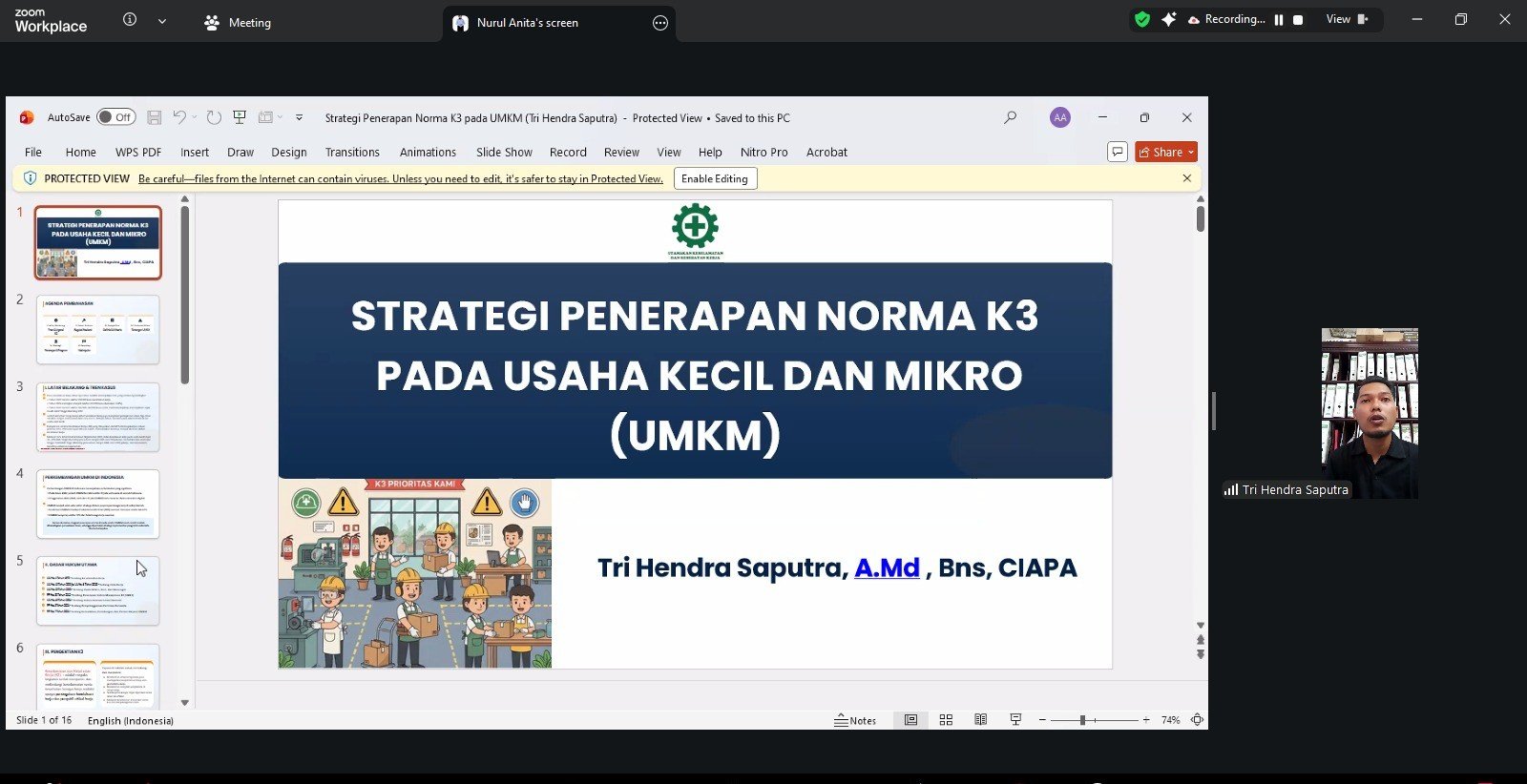 Keselamatan Kerja Bukan Urusan Perusahaan Besar, GAMIES Aceh Dorong UMKM Terapkan K3